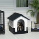 image 2 of PawHut Dog Kennel for Outside, for XS and S Dogs, 80 x 69 x 76cm, Grey