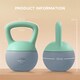 image 5 of SPORTNOW Kettlebell with Soft Body and Non-Slip Handle | Green | Grey and Green