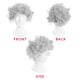 image 6 of Adult Grey Afro Wig – Fancy Dress Costume Hairpiece Grey | One Size
