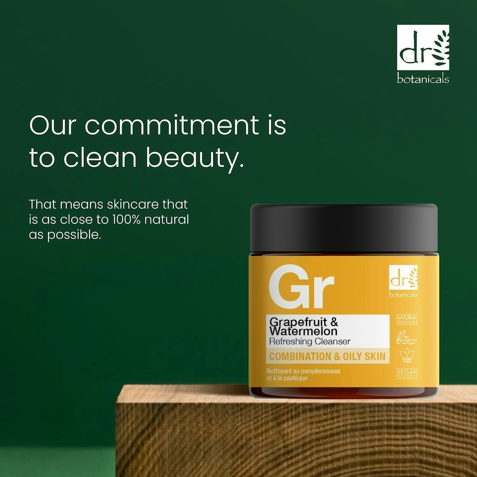 image 1 of Dr Botanicals Grapefruit & Watermelon Refreshing Cleanser 60ml