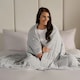 image 4 of OHS Waffle Fleece Sensory Weighted Blanket 8kg, 150x200cm - Silver