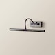 image 4 of ValueLights Modern Adjustable Black Chrome Picture Wall Light | Black