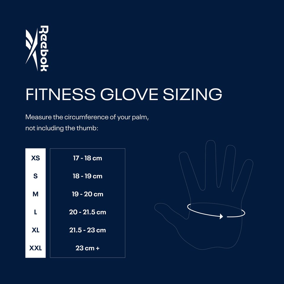 image 1 of Reebok Fitness Training Gloves Black | XL