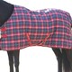 image 2 of Tempest Plus 200 Standard-Neck Tartan Horse Stable Rug - Red - 5´ 6"