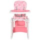 image 8 of HOMCOM 2-in-1 Convertible Baby High Chair Booster Seat w/ Removable Tray Pink