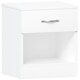 image 1 of Vida Designs Riano 1 Drawer Bedside Chest Cabinet Table Nightstand, White