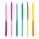 image 1 of Pack of 12 Assorted Two-Color 5" Birthday Candles