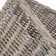 image 4 of Set of 4 Grey Wash Unlined Willow Storage Baskets | Brown | Brown | Not provided | 4