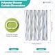 image 2 of Geometric Design Polyester Shower Curtain with 12 Hooks - 180x200cm