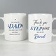 image 5 of Personalised Step Dad Mug White