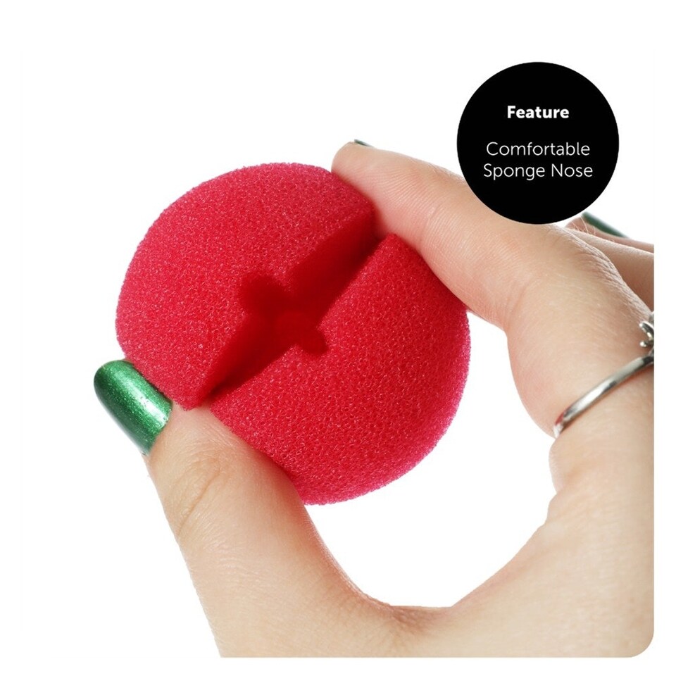 image 1 of Pack of 1 English Rose Hat & Red Nose Red | One Size