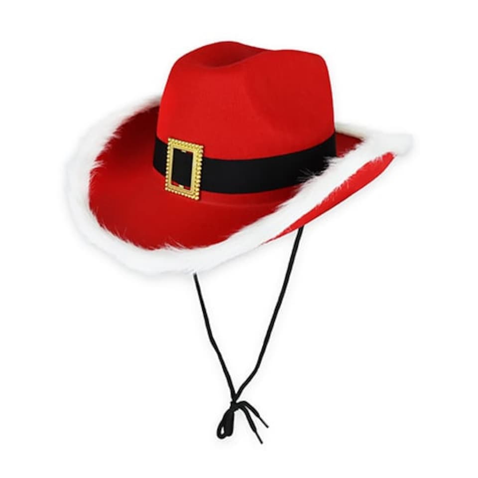 Santa Claus Red Christmas Cowboy Hat