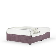 Signature Platinum 2000 Pocket Sprung Mauve Naples Velvet Divan Set Double
