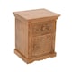 image 1 of Viva Mango Wood Bedside Table With Storage Cream