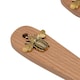 image 3 of Hestia Set of 4 Measuring Spoons Bee Brown | One Size