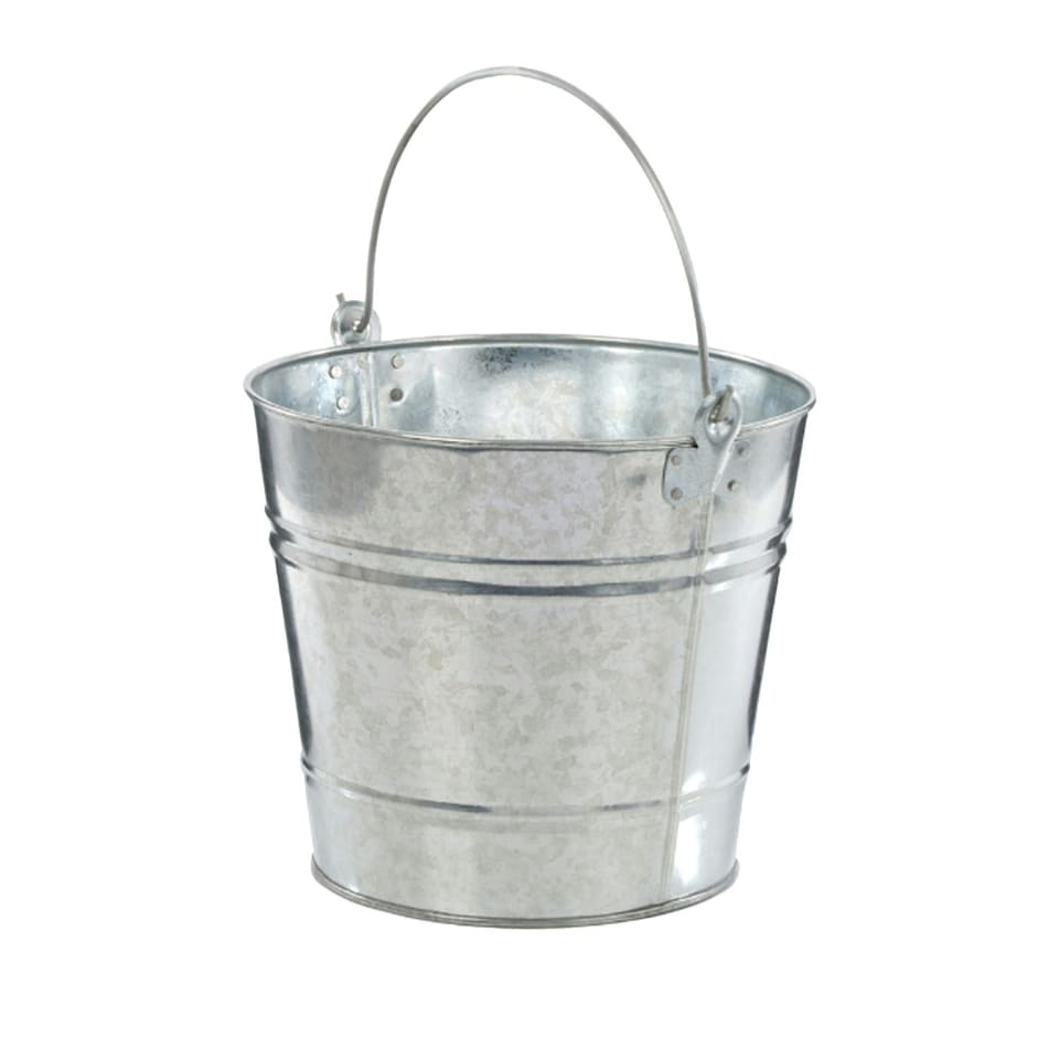 Leecroft Galvanised Bucket 9.5'' 6L - One Colour - One Size