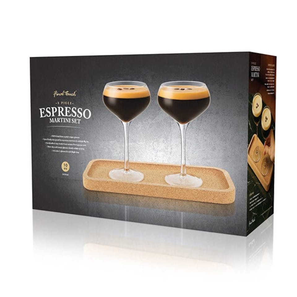 image 1 of Final Touch Set of 2 Espresso Martini Flight Glasses