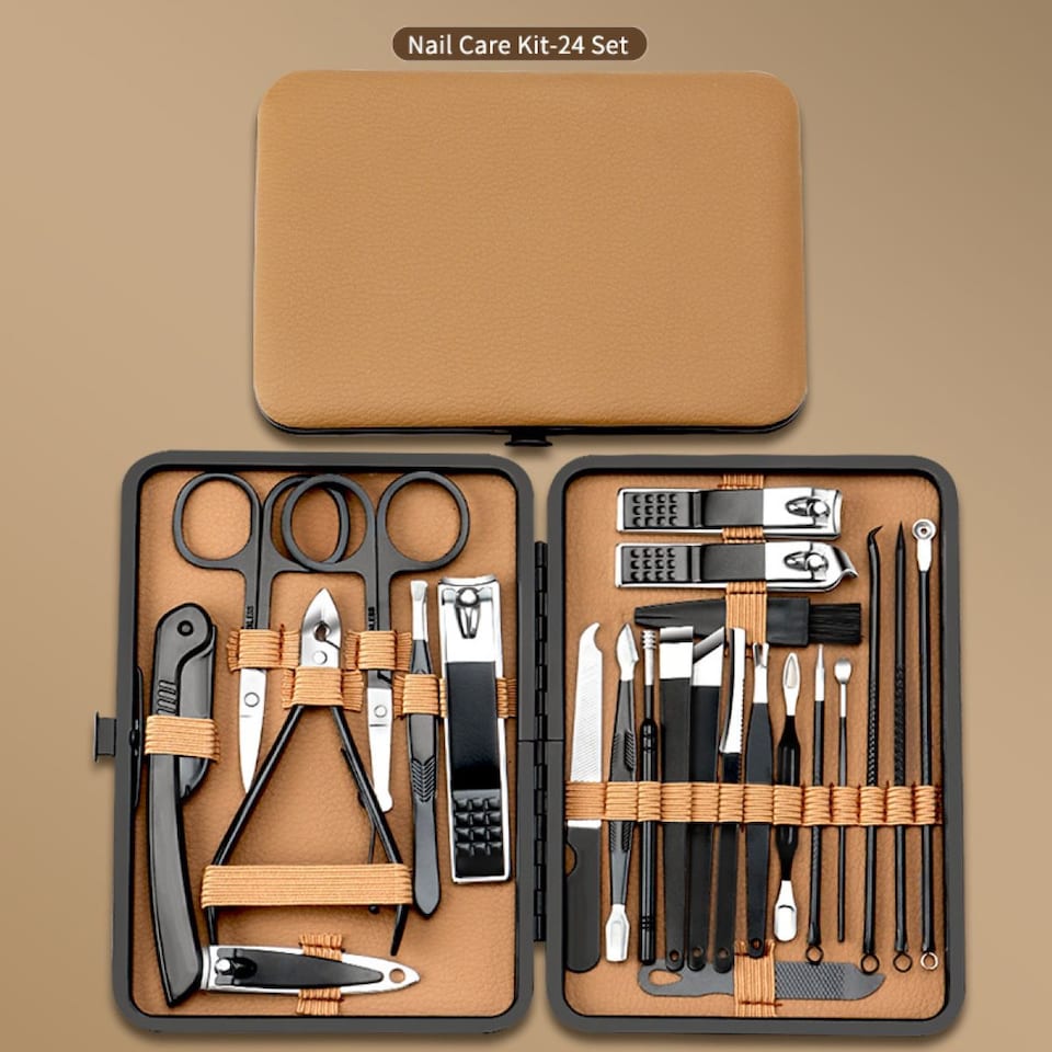 image 1 of 24-Piece Stainless Steel Manicure and Pedicure Set