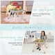 image 2 of COSTWAY 6-in-1 Baby High Chair Convertible Feeding Chair-khaki
