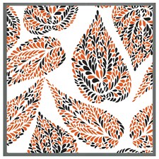 Leaf droplets (Picutre Frame) Grey | L