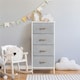 image 2 of Yaheetech Vertical Storage Organizer with 4 Drawers Dark Grey Grey | Light Grey