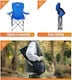 image 7 of Camping Chair Lightweight Folding Portable with Cup Holder and Side Pocket Camp | Blue