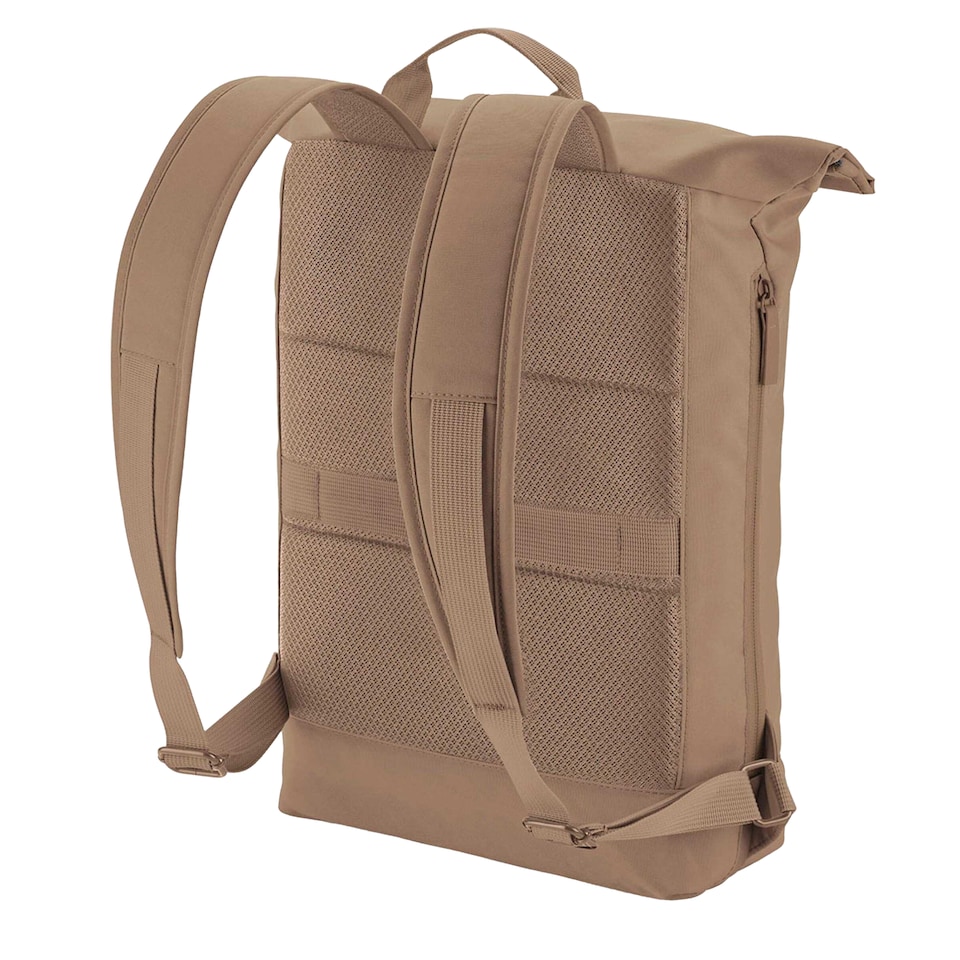 image 1 of Bagbase Simplicity Lite Roll Top Backpack | Brown | Hazelnut | One Size | 1