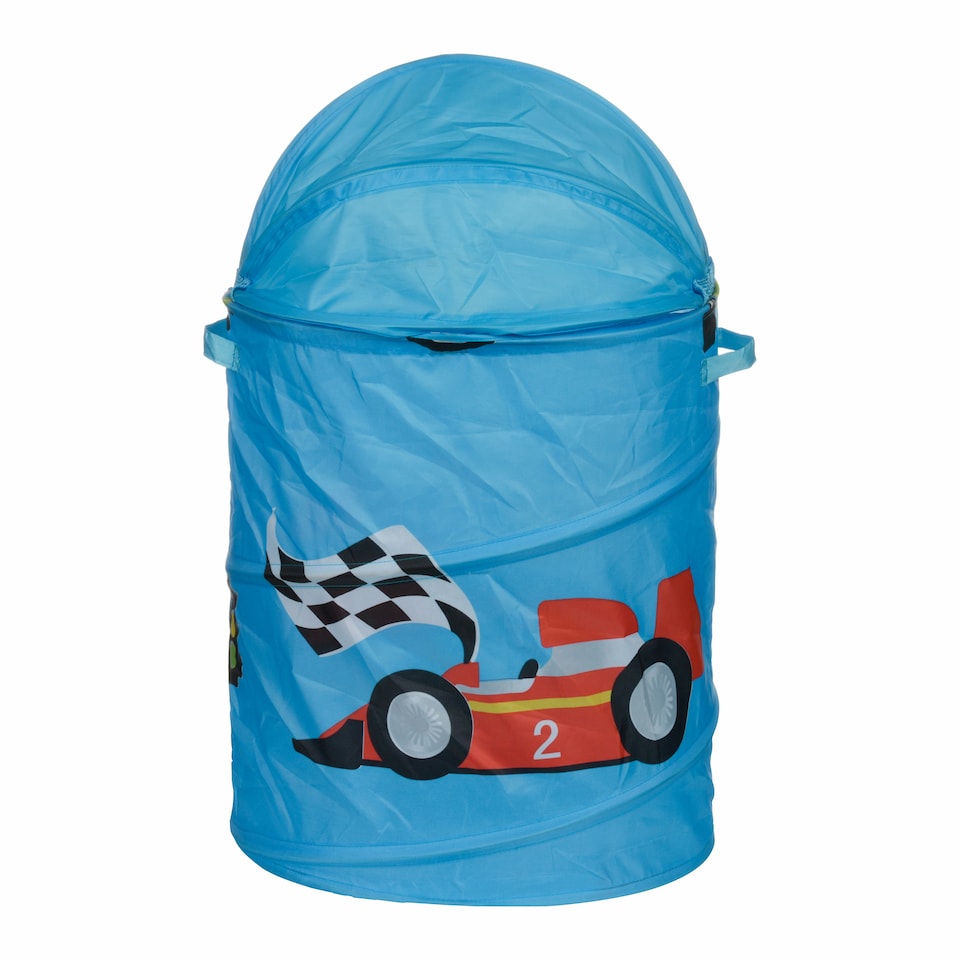 Racing Car Design Laundry Hamper Blue | Blue