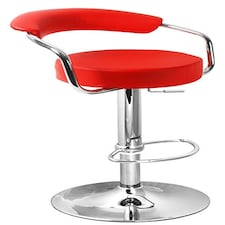 Lazio Adjustable Bar Stool Red Red