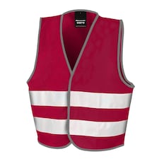 SAFE-GUARD by Result Childrens/Kids Core Enhanced Hi-Vis Vest - Burgundy - 4-6 Years