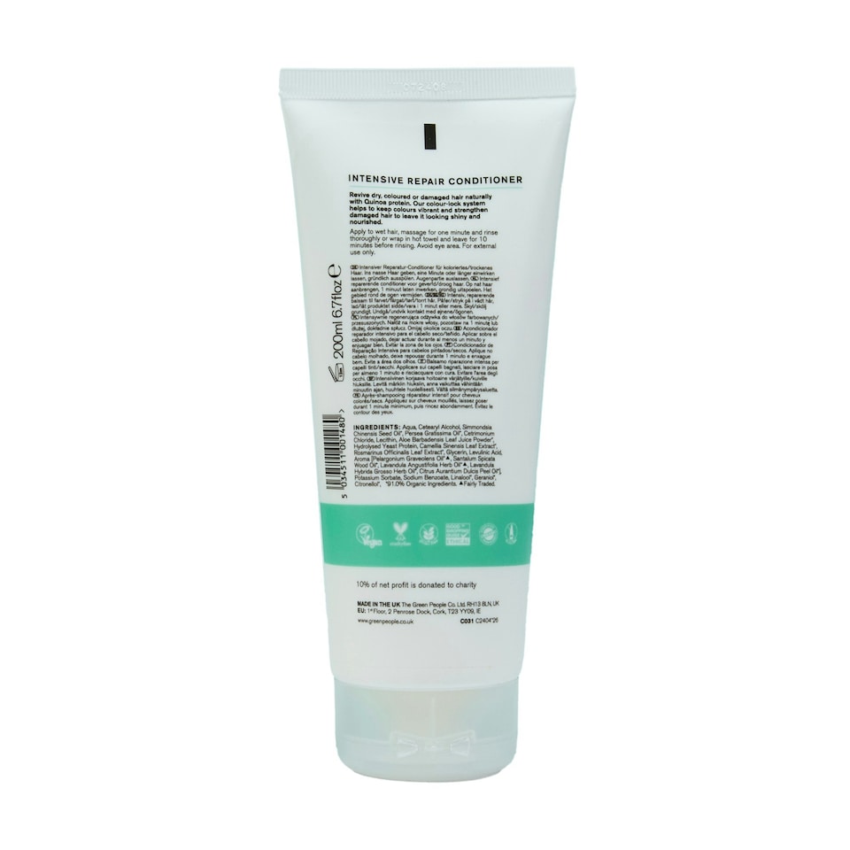 image 1 of Green People Intensive Care Hair Shampoo Conditioner 2x200ml