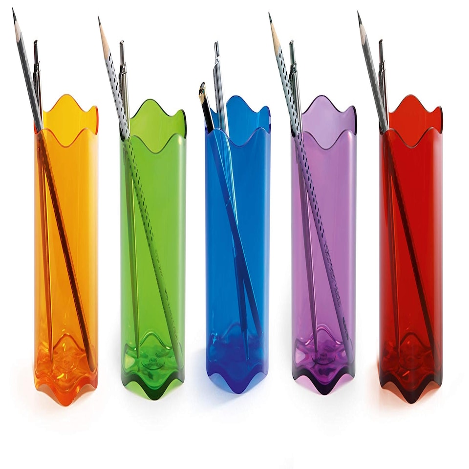 image 1 of Durable Trend Pen Cup - Translucent Light Green