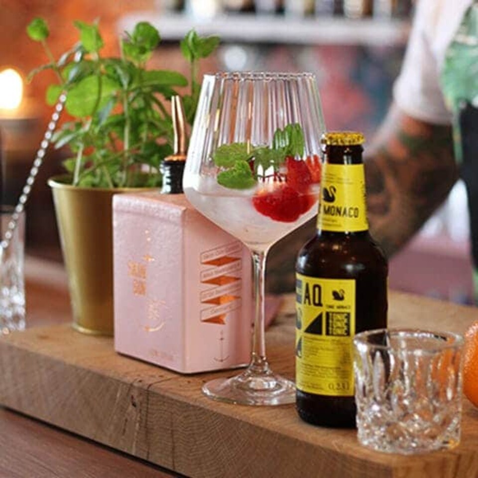 image 1 of Nachtmann Set of 4 Gin & Tonic Fluted Crystal Glasses