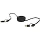 image 2 of Citala Recycled Plastic 5 in 1 Charging Cable - Solid Black - One Size (UTPF4661)