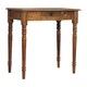 image 3 of Artisan Furniture Solid Wood Oakish Turned Leg Writing Desk