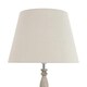 image 4 of Grey Wash Wood Effect 59cm Table Lamp with And Grey Cotton Shade Grey | Grey