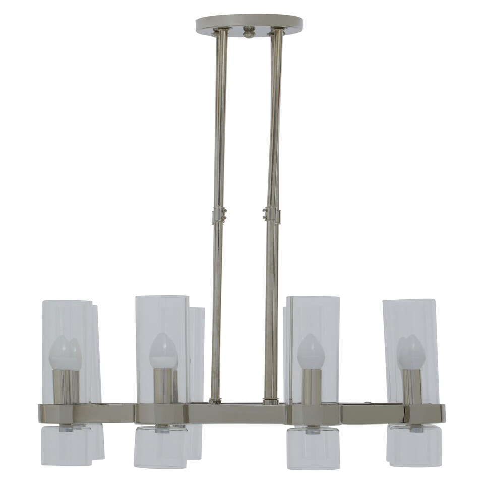 image 1 of Interiors by Premier 8-Light Nickel Finish Ceilingt Light Silver