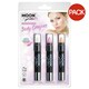 image 1 of Moon Glitter Iridescent Body Crayons (Pack of 3) - White/Pink/Orange - One Size