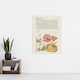 image 4 of Flowers Mushroom and Butterfly Calligraphy Huge Wall Art Poster Print 24X32"