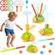 image 8 of Kids Turtle Water Sprinkler Play Set with Rings, Nets & Balls - Outdoor Splash Toy for Toddlers