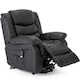 image 3 of Seattle Electric Single Motor Rise Recliner Bonded Leather Chair (Black)