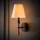 image 3 of ValueLights Maggie Pair Black Candlestick Wall Lights & Bulbs | Black