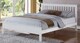image 2 of 4ft Small Double White wood bed frame.Shaker,Wooden.Pure bright white painted bedstead. Low foot end board | White | Small Double