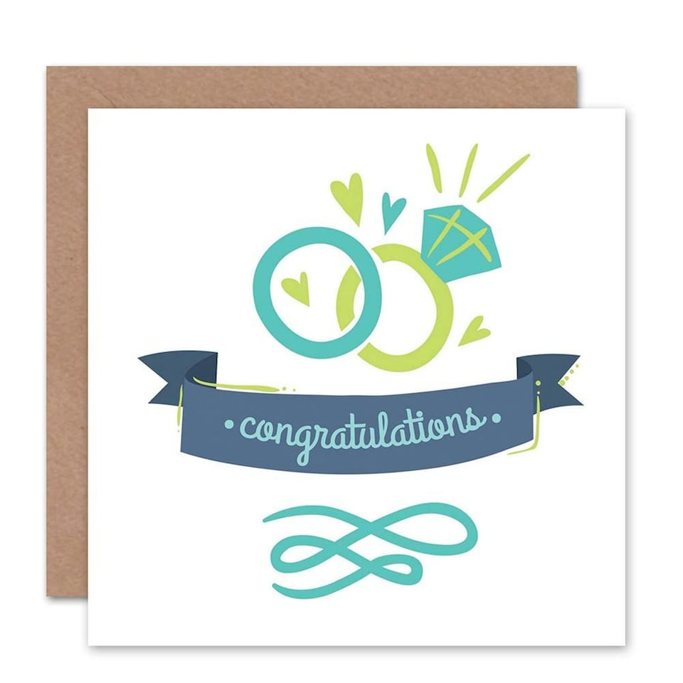 image 1 of Wedding Engagement Ring Wedding Card