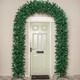 image 1 of 8ft (2.50m) Double Door Artificial Christmas Tree Arch in Green with 1296 Tips