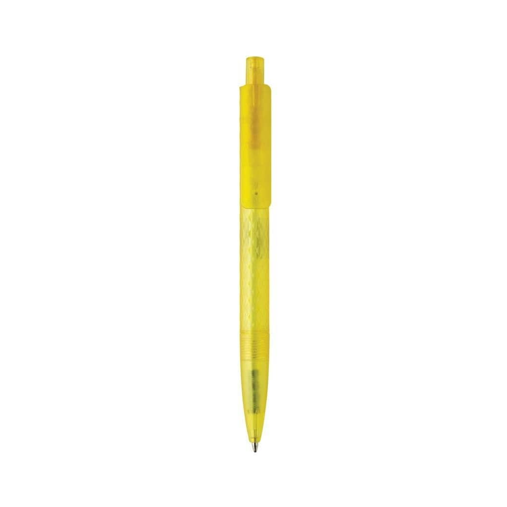 XD Collection X3 Frosted Recycled Plastic Pen - Yellow - One Size