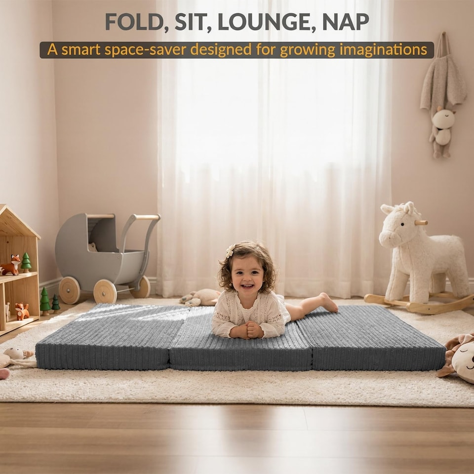 image 1 of Cord Tri-Fold Mattress Z Bed Futon Sofa Chair Mattress