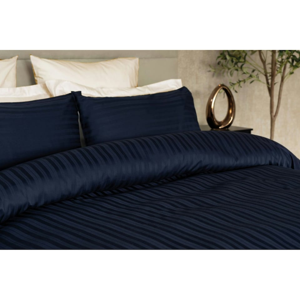 image 1 of Belledorm Hotel Tribeca Duvet Cover Set - Navy - Double Blue | Double