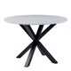 image 1 of Heaven Round Dining Table with White Polished Marble Top