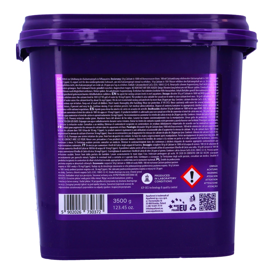 image 1 of Aquaforest AF Calcium 3.5kg Essential Additive for Aquatic Environments, Ideal for Balanced Calcium Levels | Black